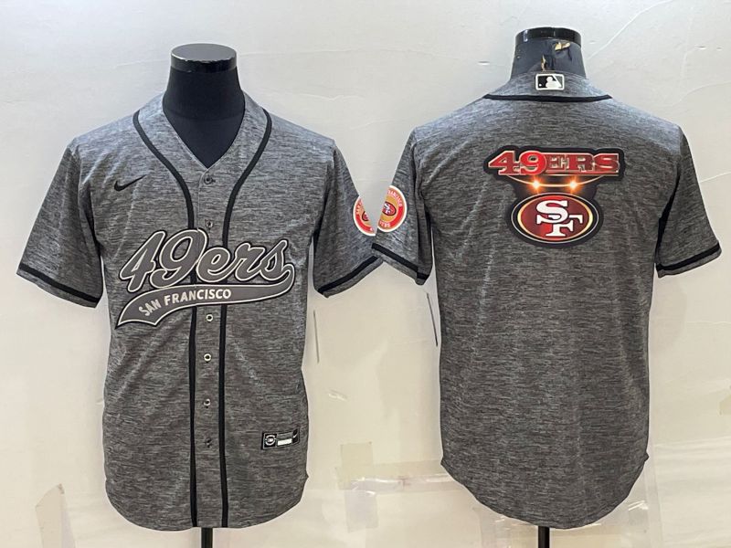 Men San Francisco 49ers blank hemp ash 2022 Nike Co branded NFL Jerseys